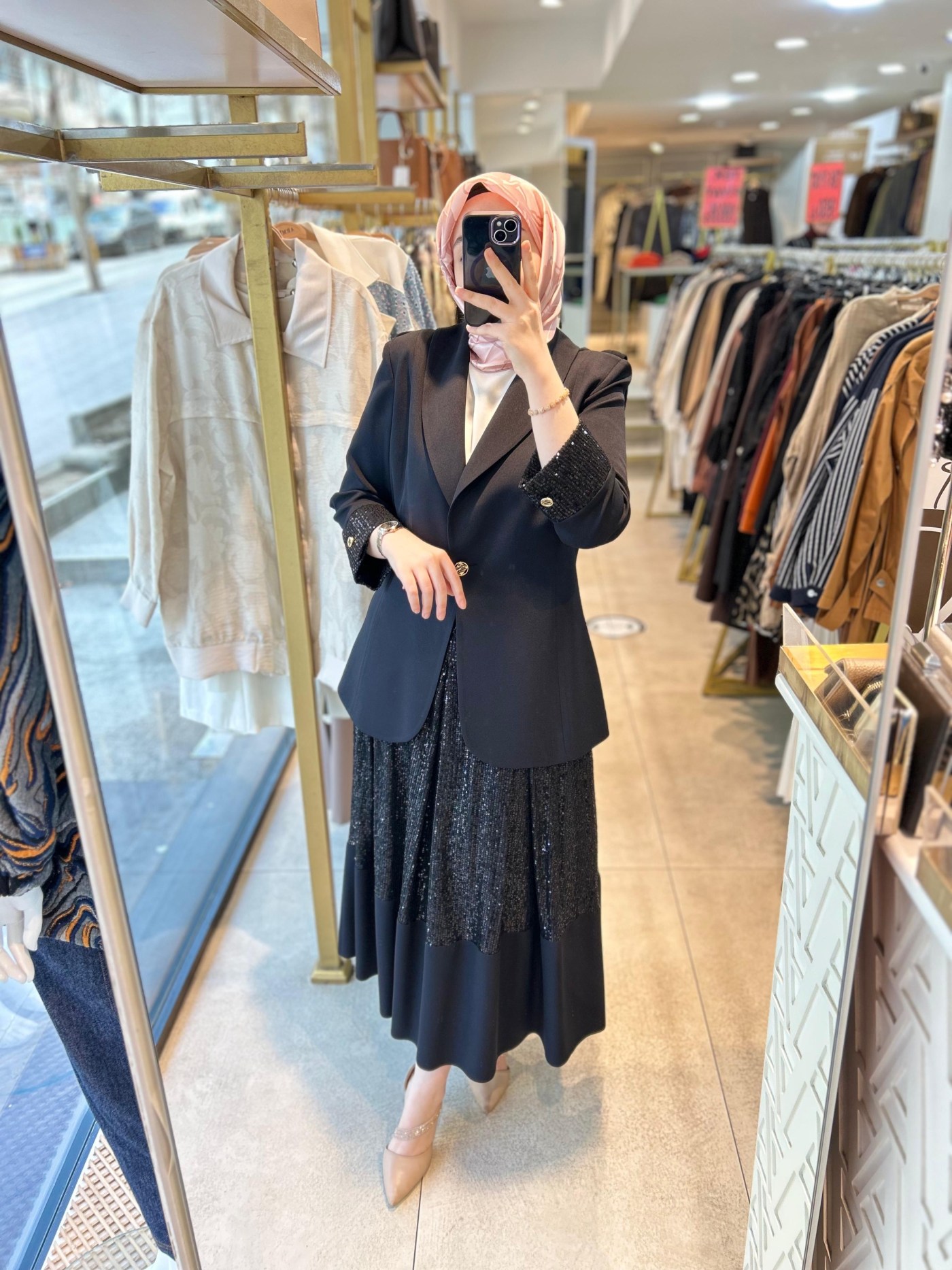 AHSEN PUL PAYET DETAYLI ETEKLİ TAKIM