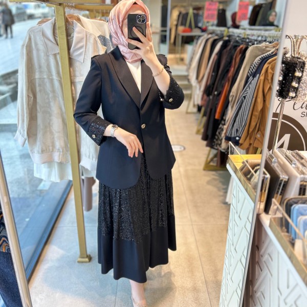 AHSEN PUL PAYET DETAYLI ETEKLİ TAKIM - Görsel 6