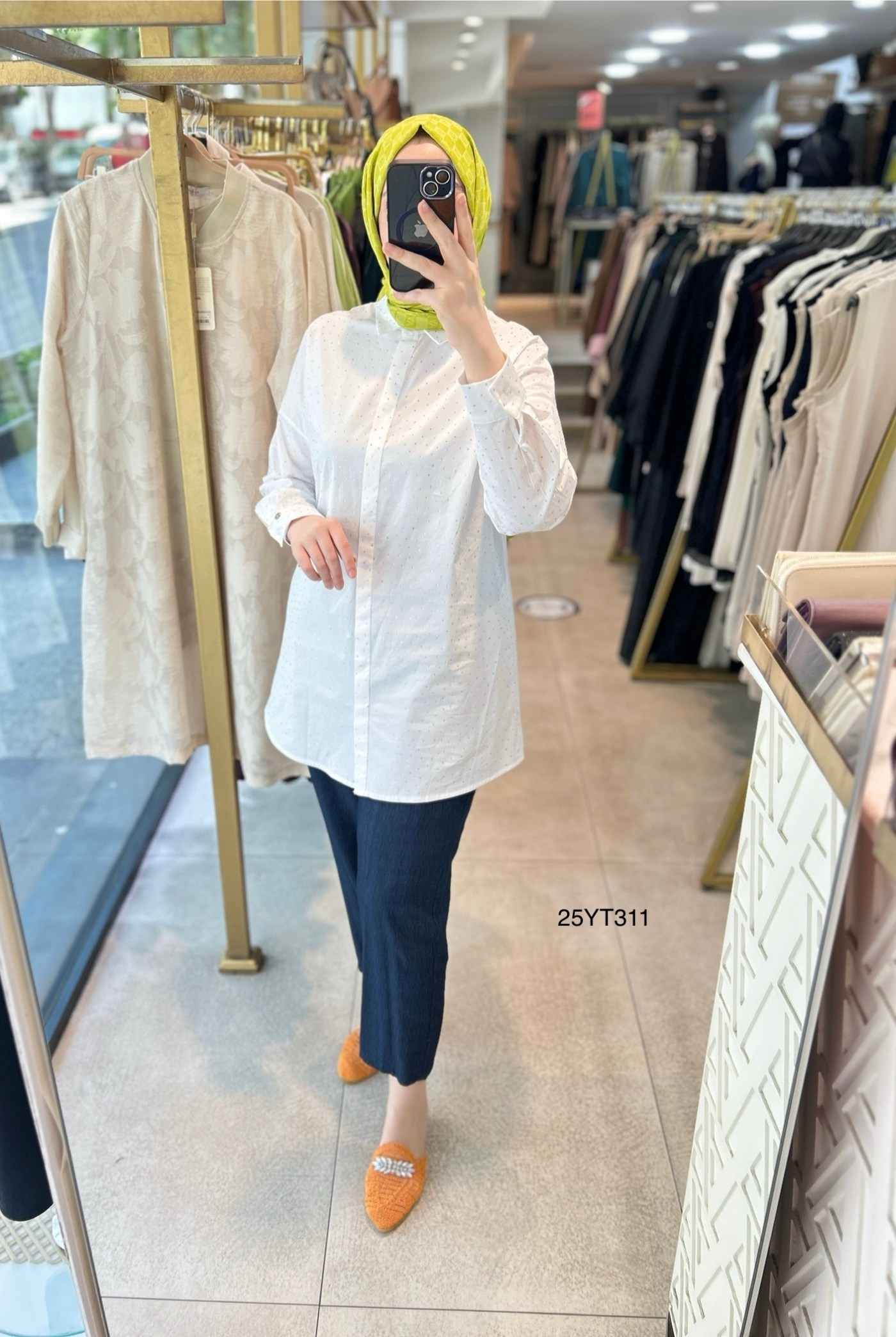 ARMİNE TREND Taş İşlemeli Gizli Düğmeli Tunik 25YT311