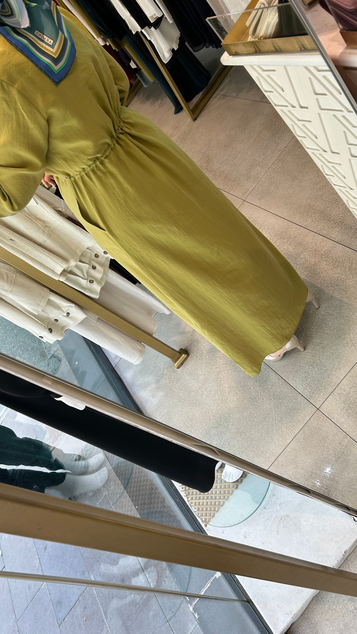 2070 SELMA ZAFEROĞLU FERMUAR DETAYLI BELDEN BAĞLAMALI ELBİSE