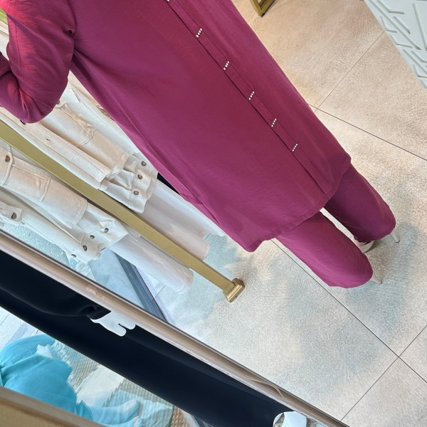 6945 SELMA ZAFEROĞLU HAKİM YAKA ARKASI TAŞ DETAYLI TAKIM - Görsel 9