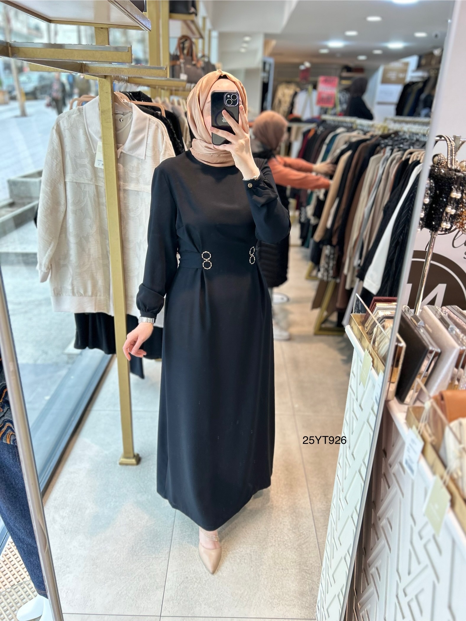 25YT926 Armine Trend Elbise - Görsel 5