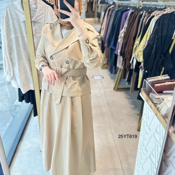 25YT619 Armine Trend Trenç Kumaş Takım - Görsel 2