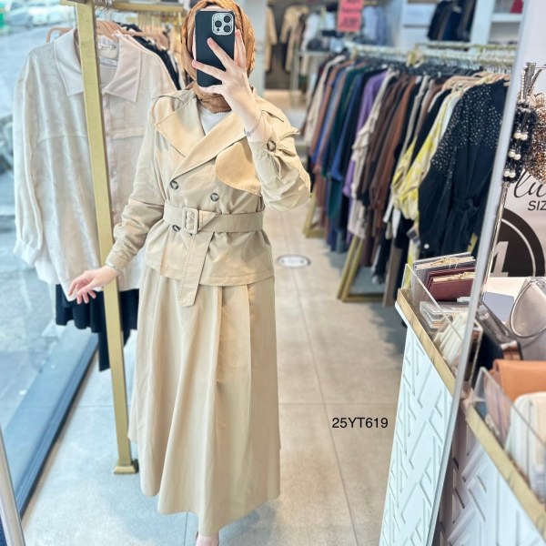 25YT619 Armine Trend Trenç Kumaş Takım - Görsel 3