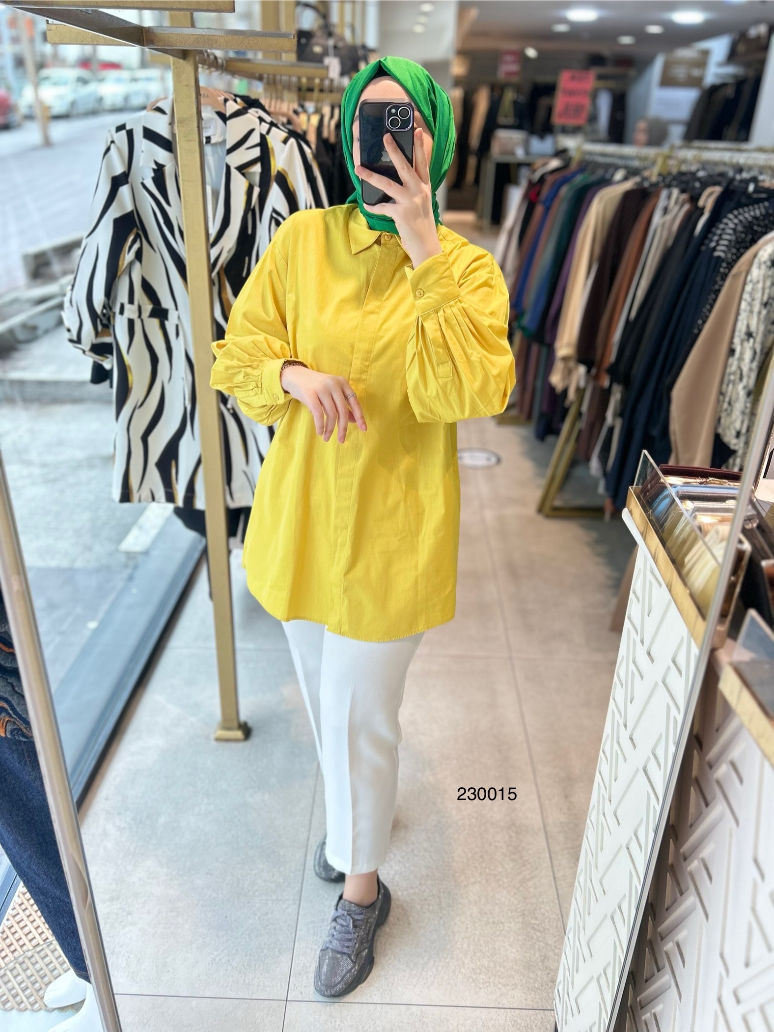 230015 Kol Detaylı Tunik - Görsel 11