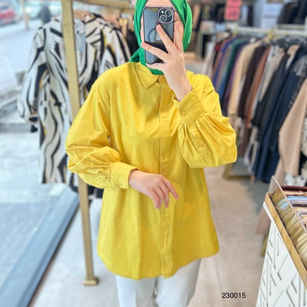 230015 Kol Detaylı Tunik - Görsel 6