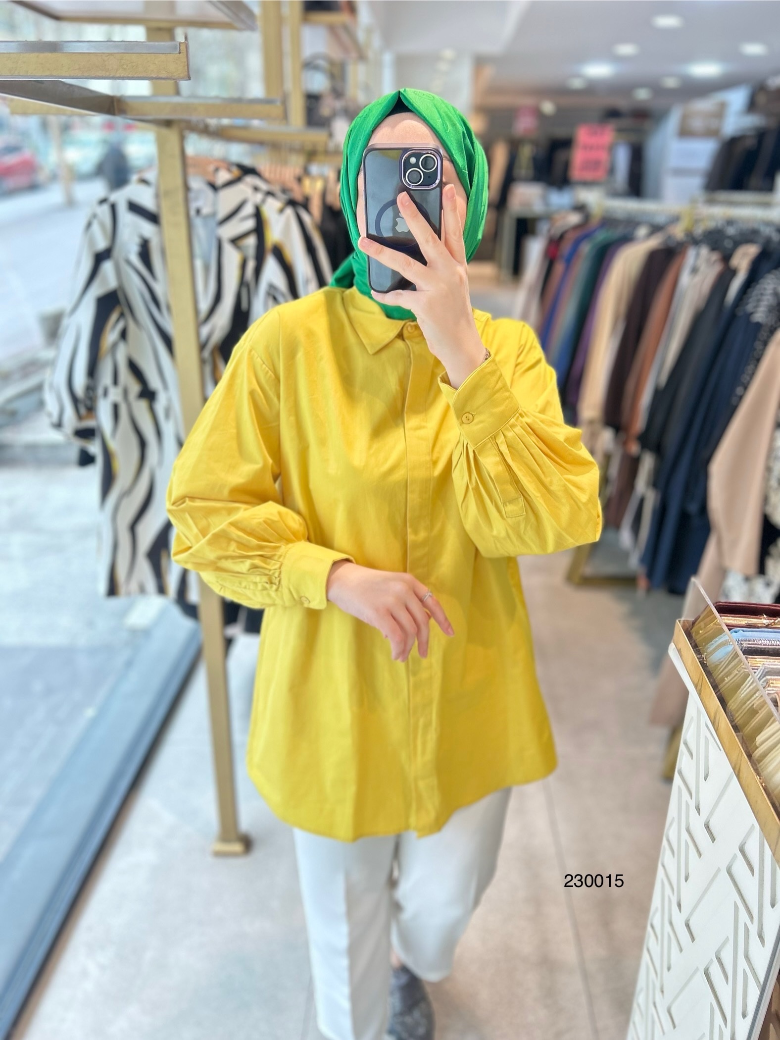 230015 Kol Detaylı Tunik - Görsel 6