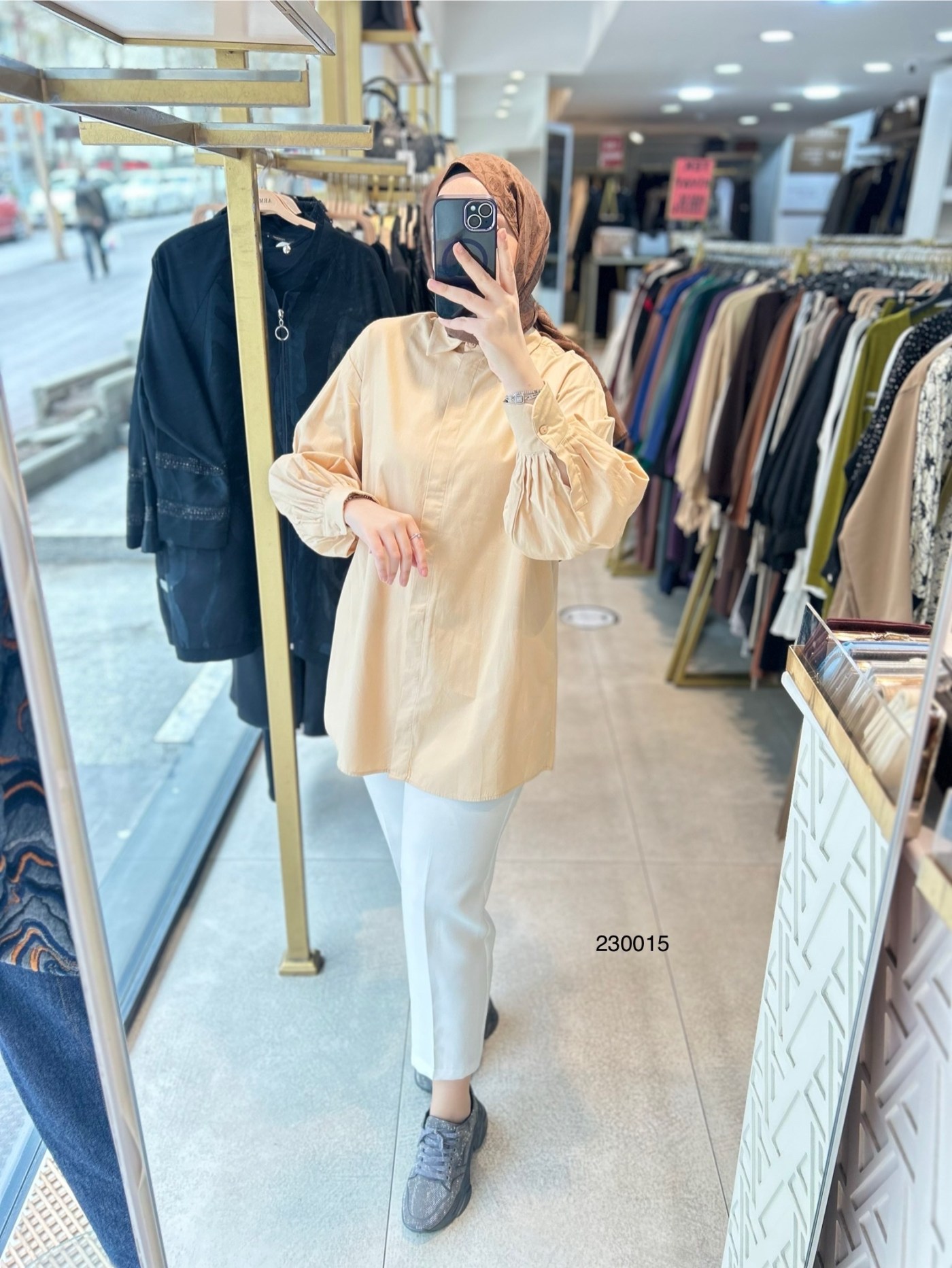 230015 Kol Detaylı Tunik