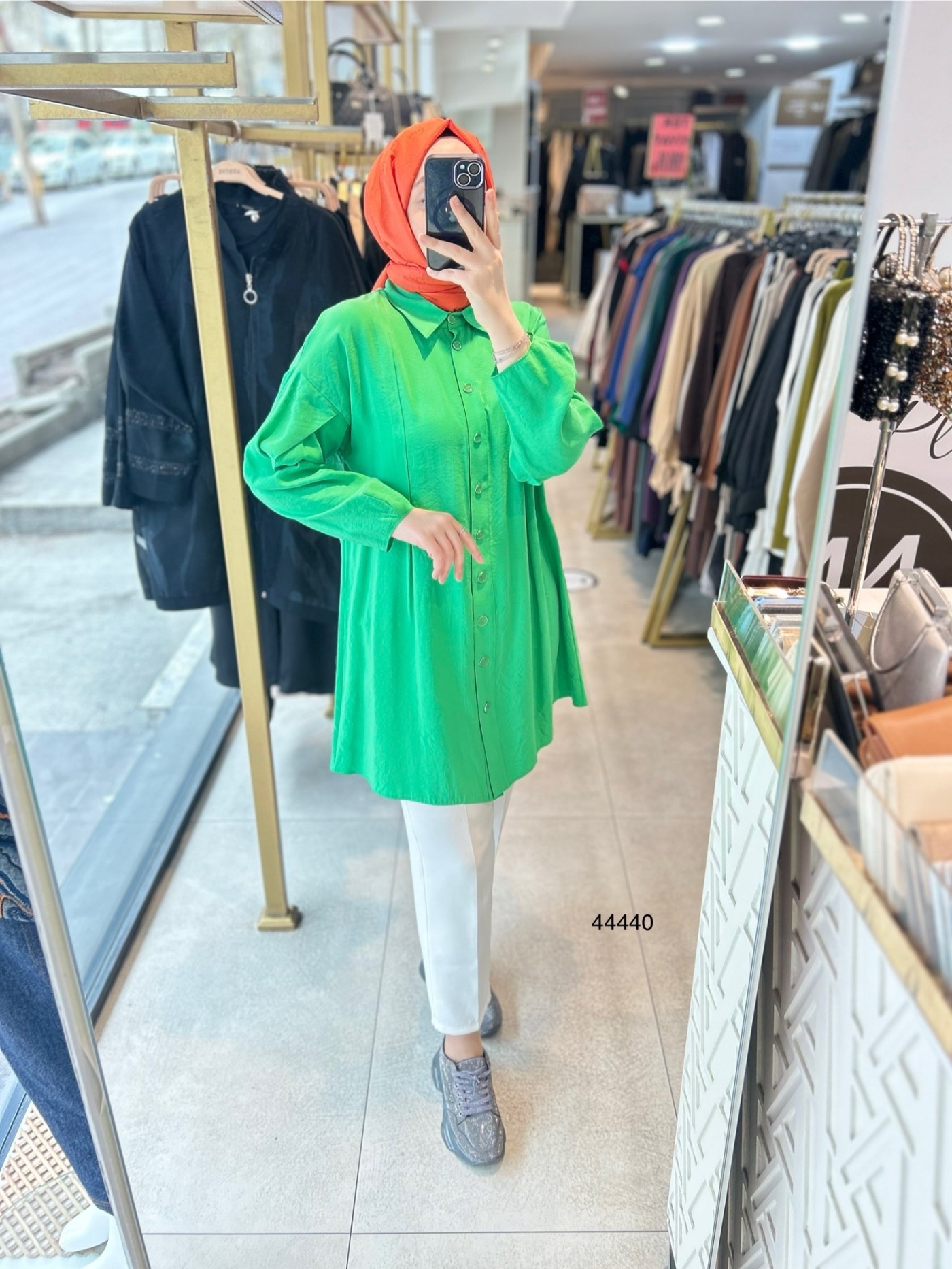 44440 TASARIM DETAYLI TUNİK