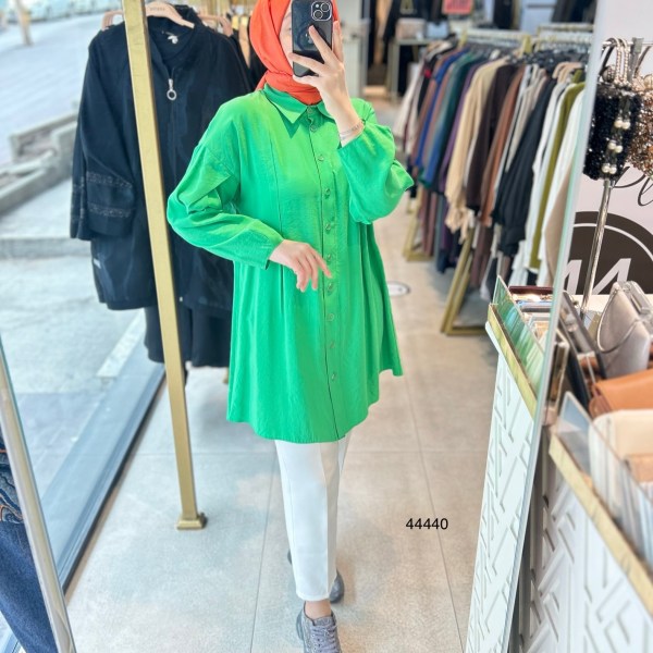 44440 TASARIM DETAYLI TUNİK - Görsel 2