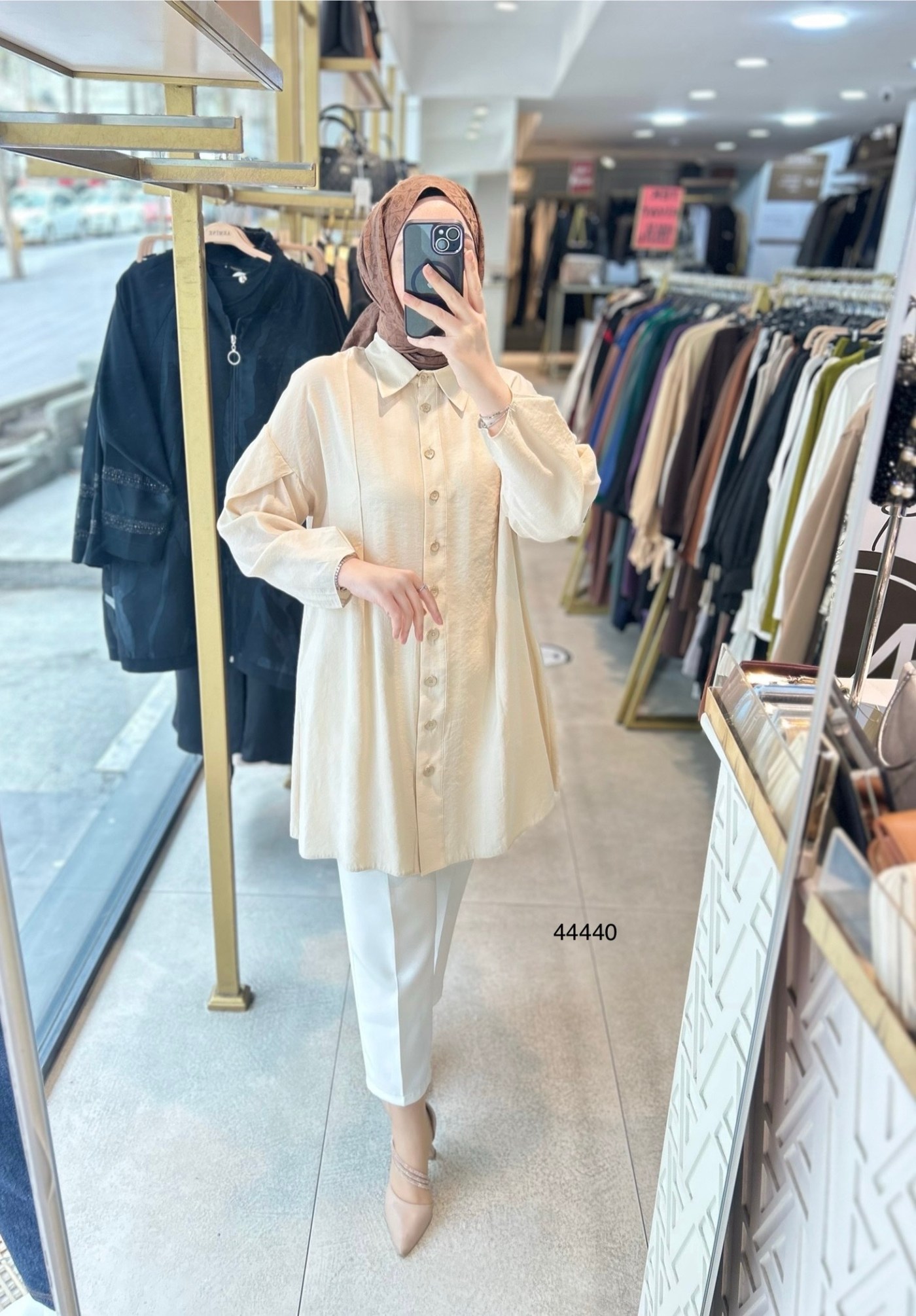 44440 TASARIM DETAYLI TUNİK