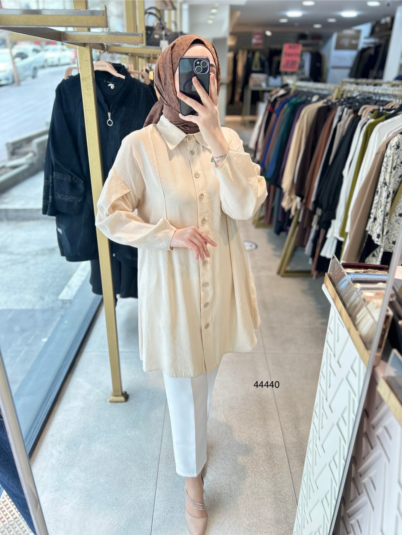 44440 TASARIM DETAYLI TUNİK