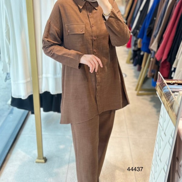 44437 Cep Detaylı Alt Üst Takım - Görsel 1