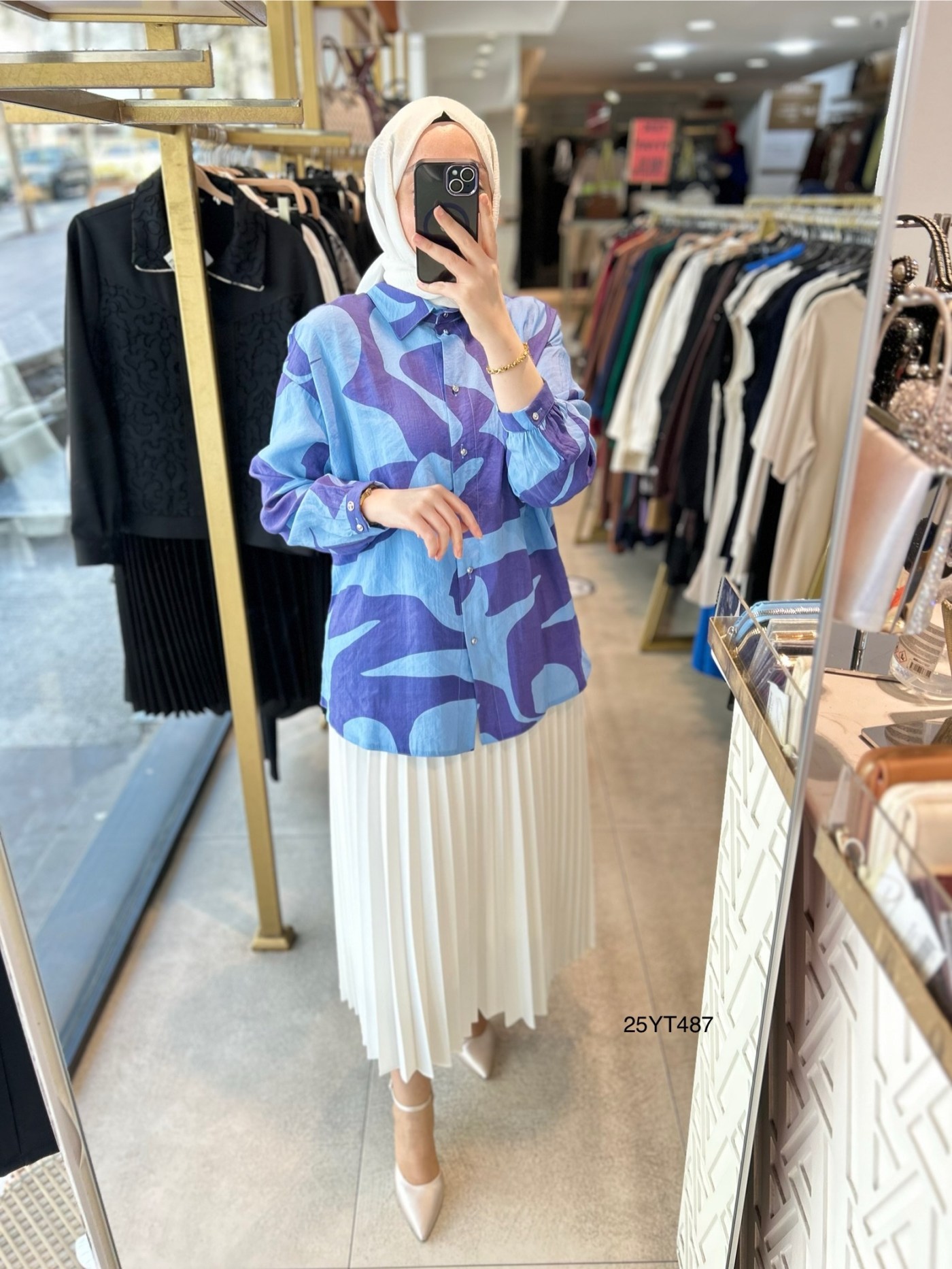 25YT487 DESENLİ TUNİK