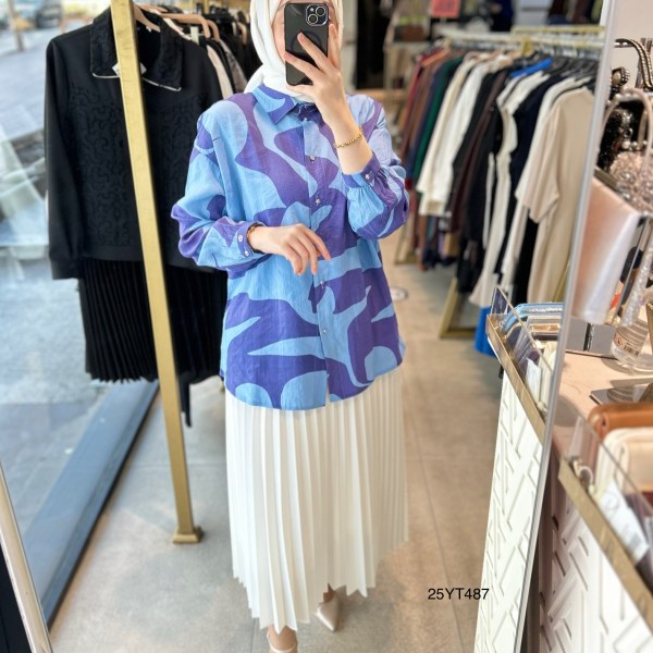 25YT487 DESENLİ TUNİK - Görsel 5