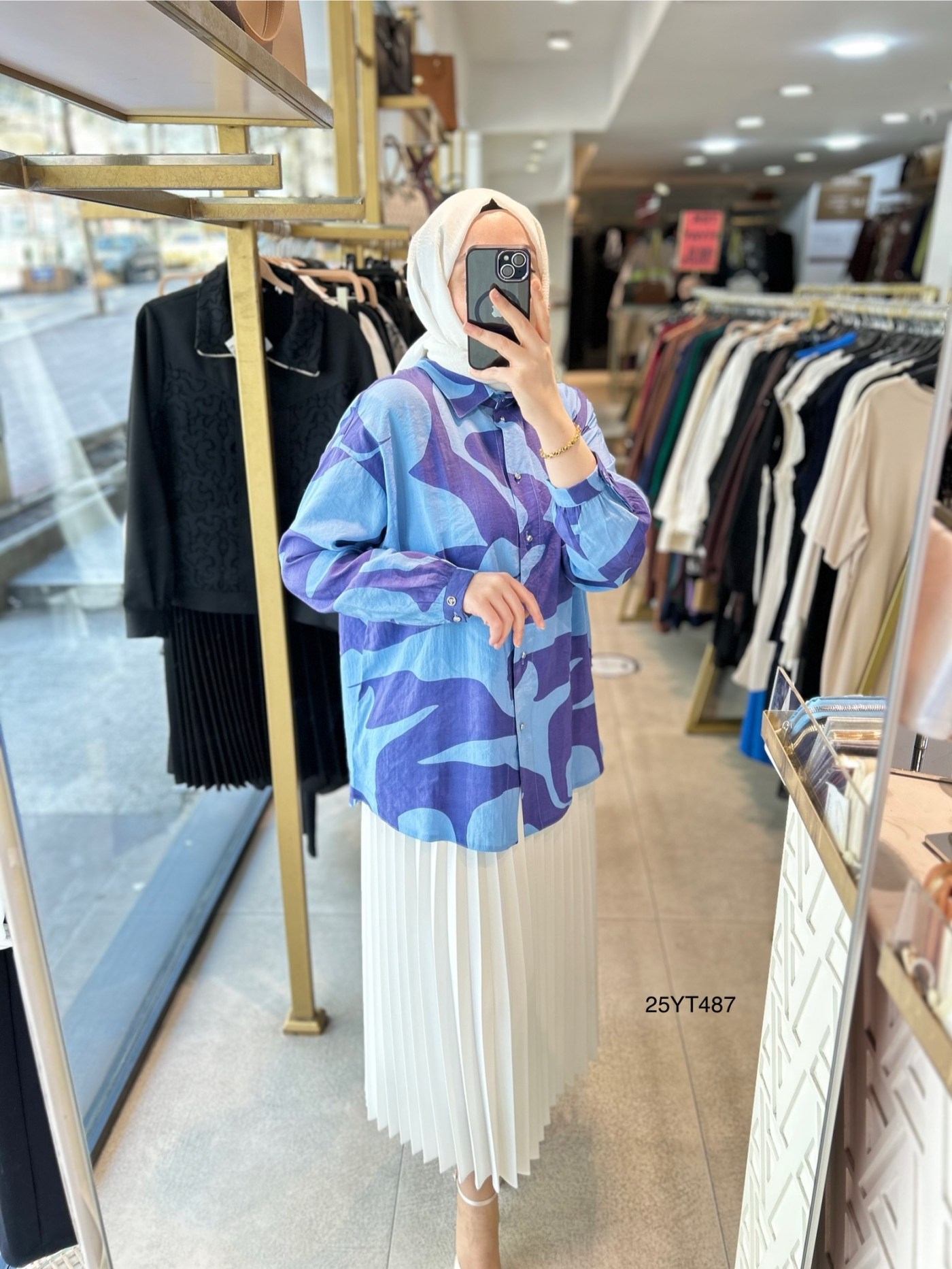 25YT487 DESENLİ TUNİK