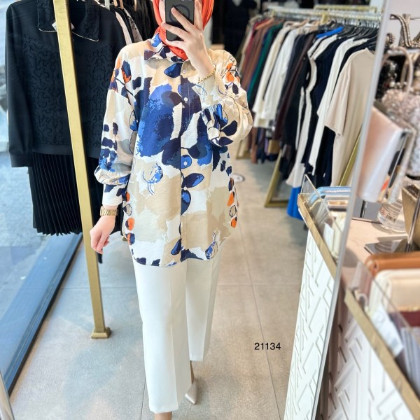 21134 Desenli Tunik - Görsel 3