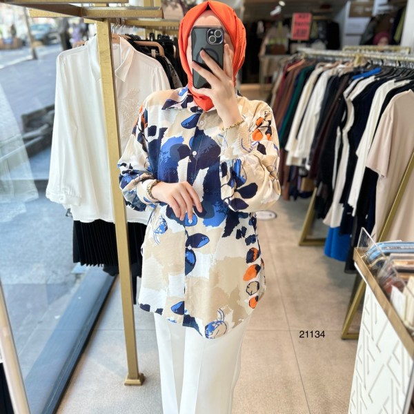 21134 Desenli Tunik - Görsel 2