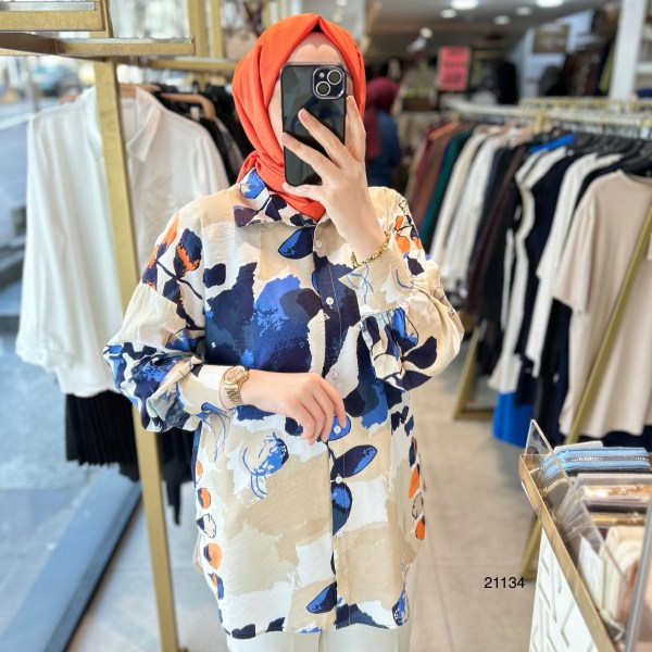 21134 Desenli Tunik - Görsel 1