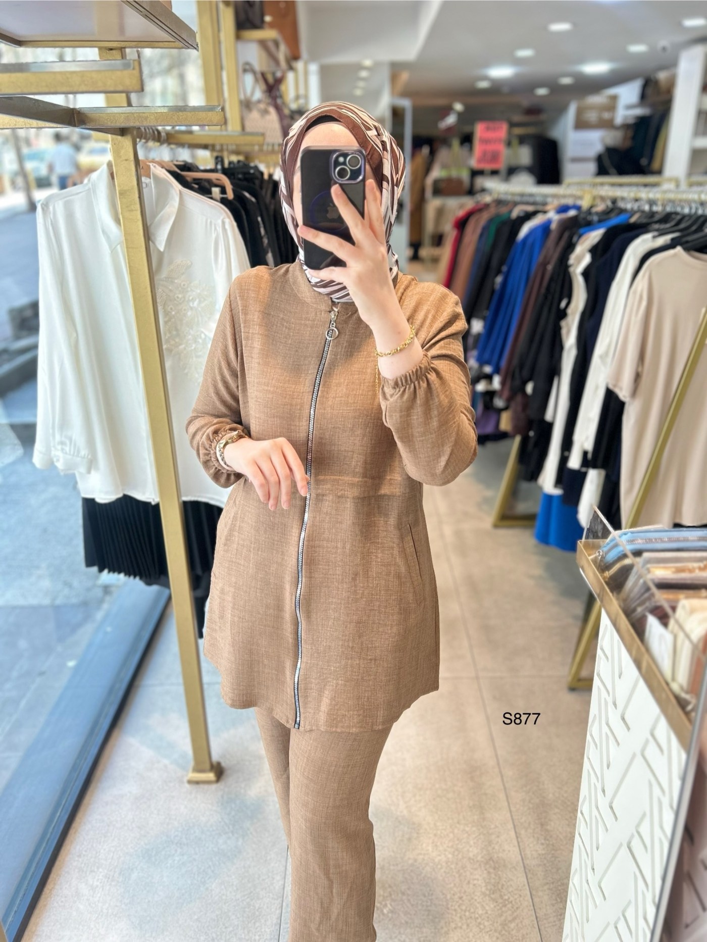 S877 Sofia Keten Alt Üst Takım