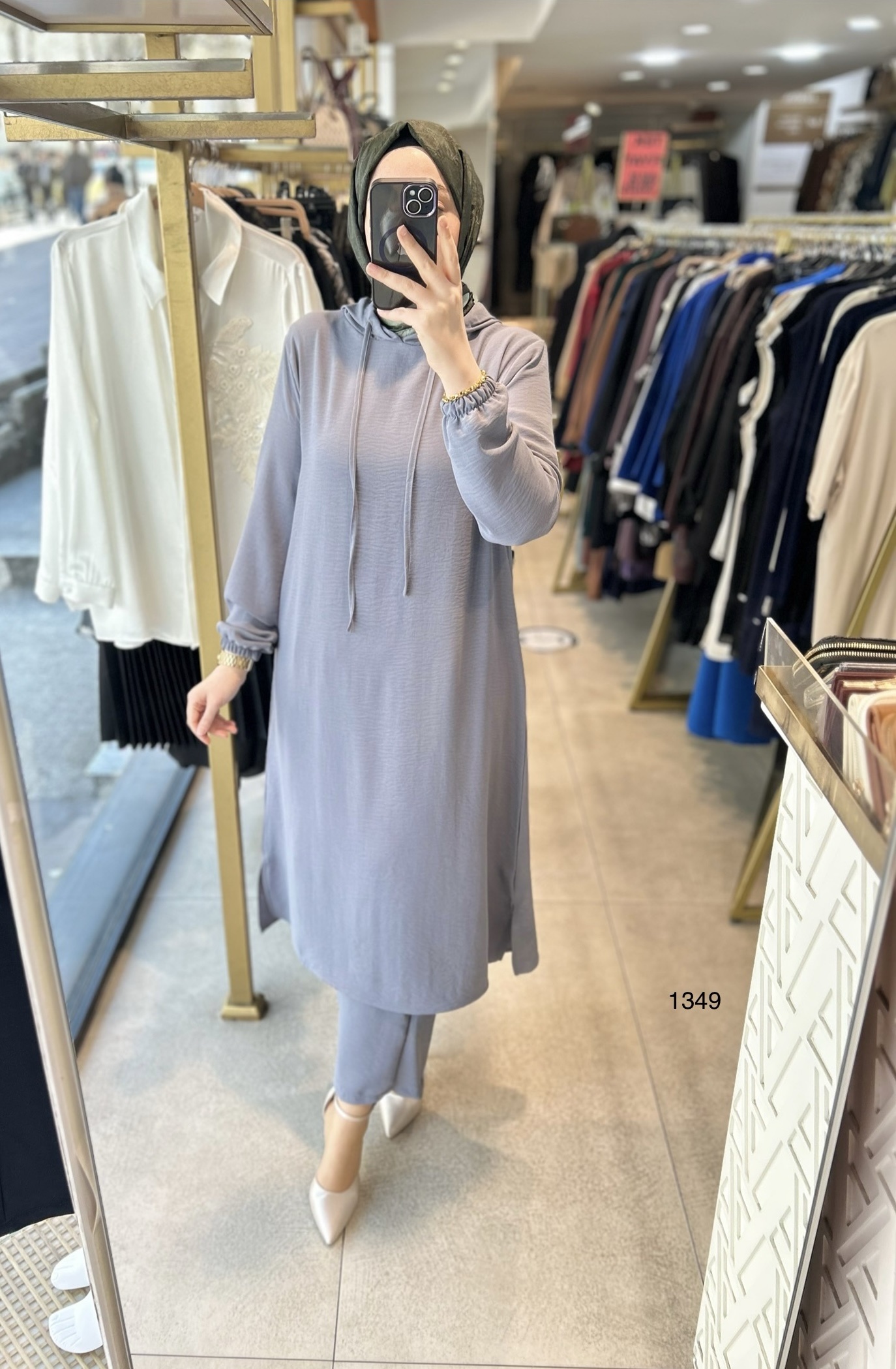 1349 UZUN TUNİKLİ AYROBİN KUMAŞ SPOR TAKIM