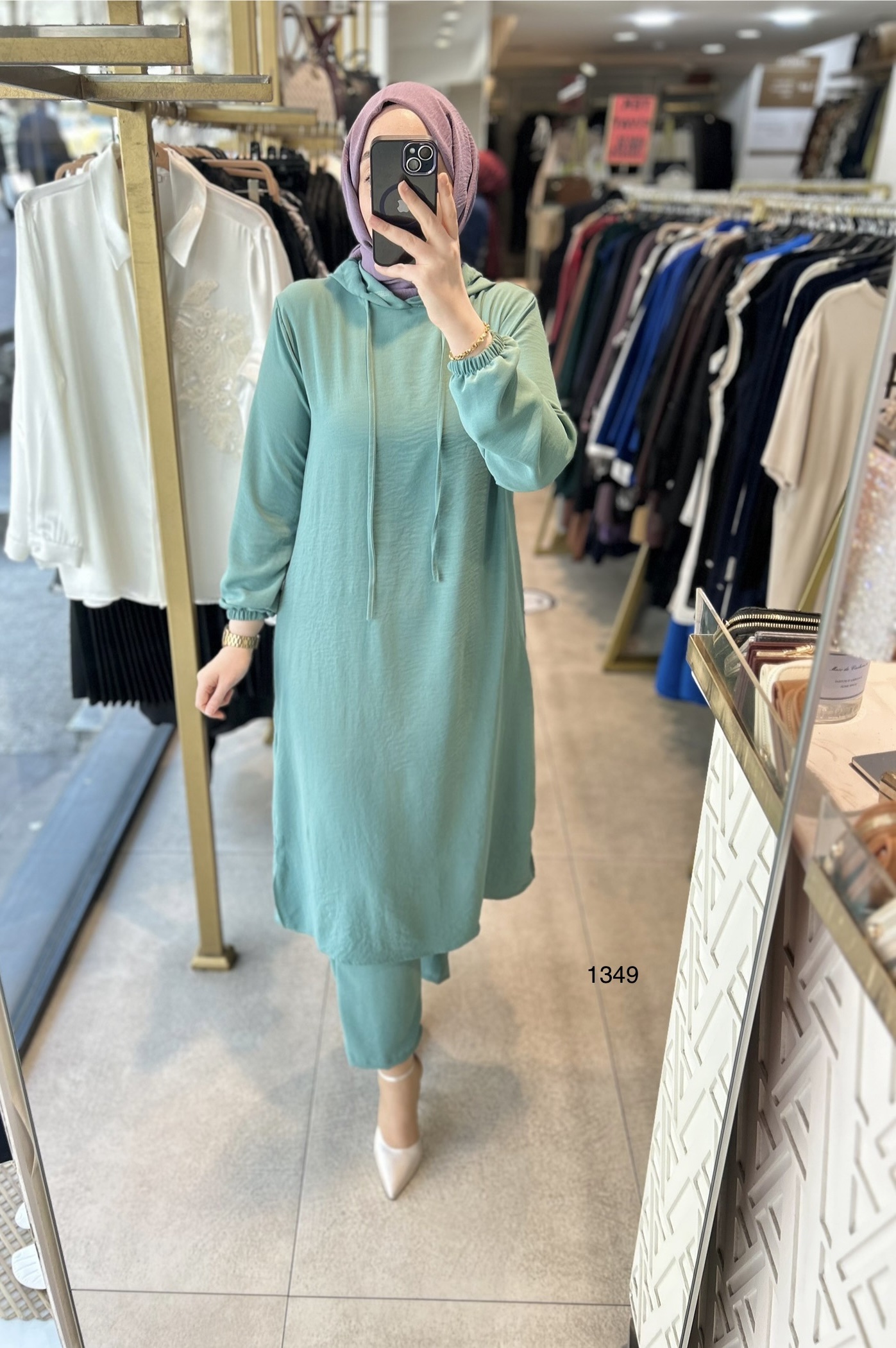 1349 UZUN TUNİKLİ AYROBİN KUMAŞ SPOR TAKIM