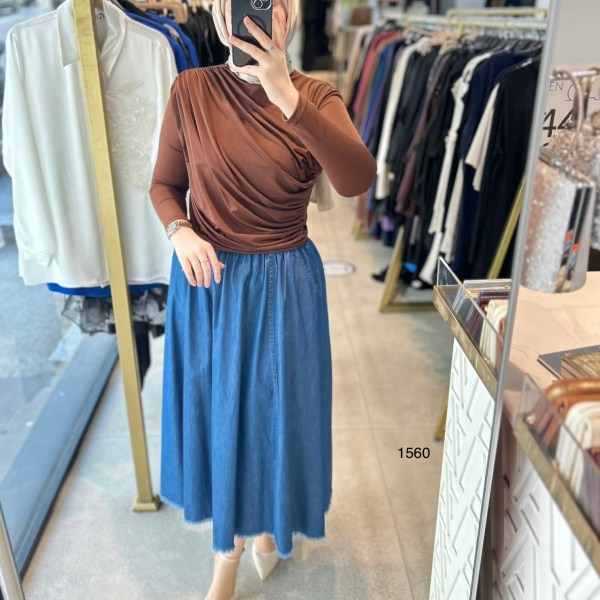 1560 BÜZGÜ DETAYLI BADY - Görsel 9