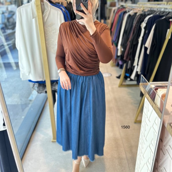 1560 BÜZGÜ DETAYLI BADY - Görsel 6