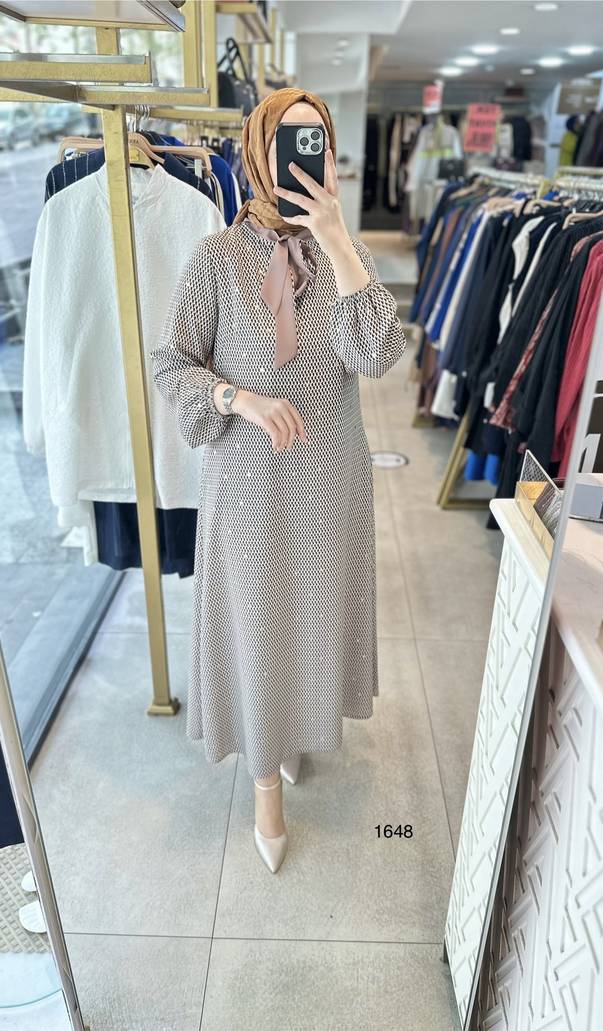 ORHAN 1648 DESENLİ ELBİSE