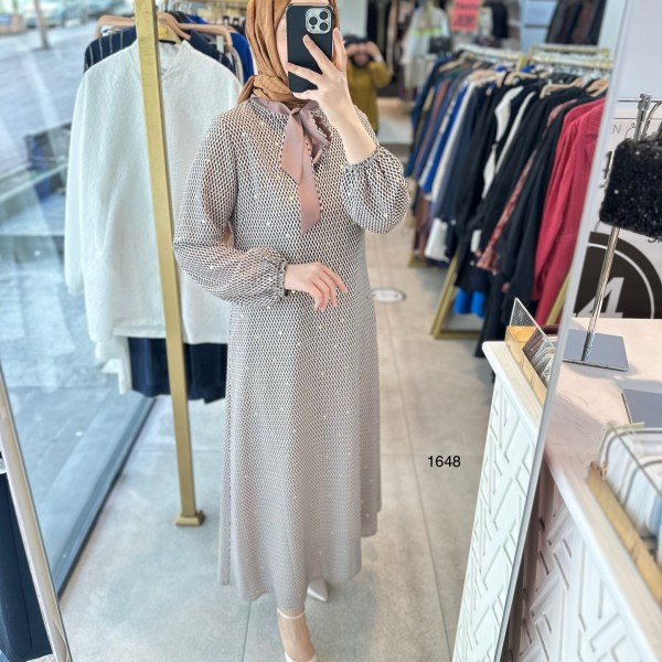 ORHAN 1648 DESENLİ ELBİSE - Görsel 5