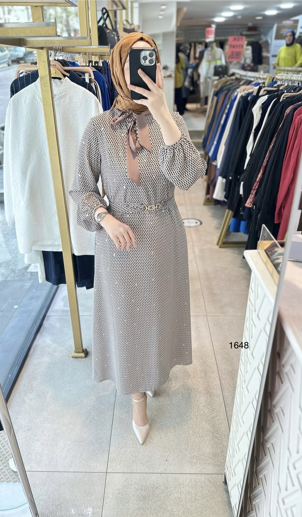 ORHAN 1648 DESENLİ ELBİSE