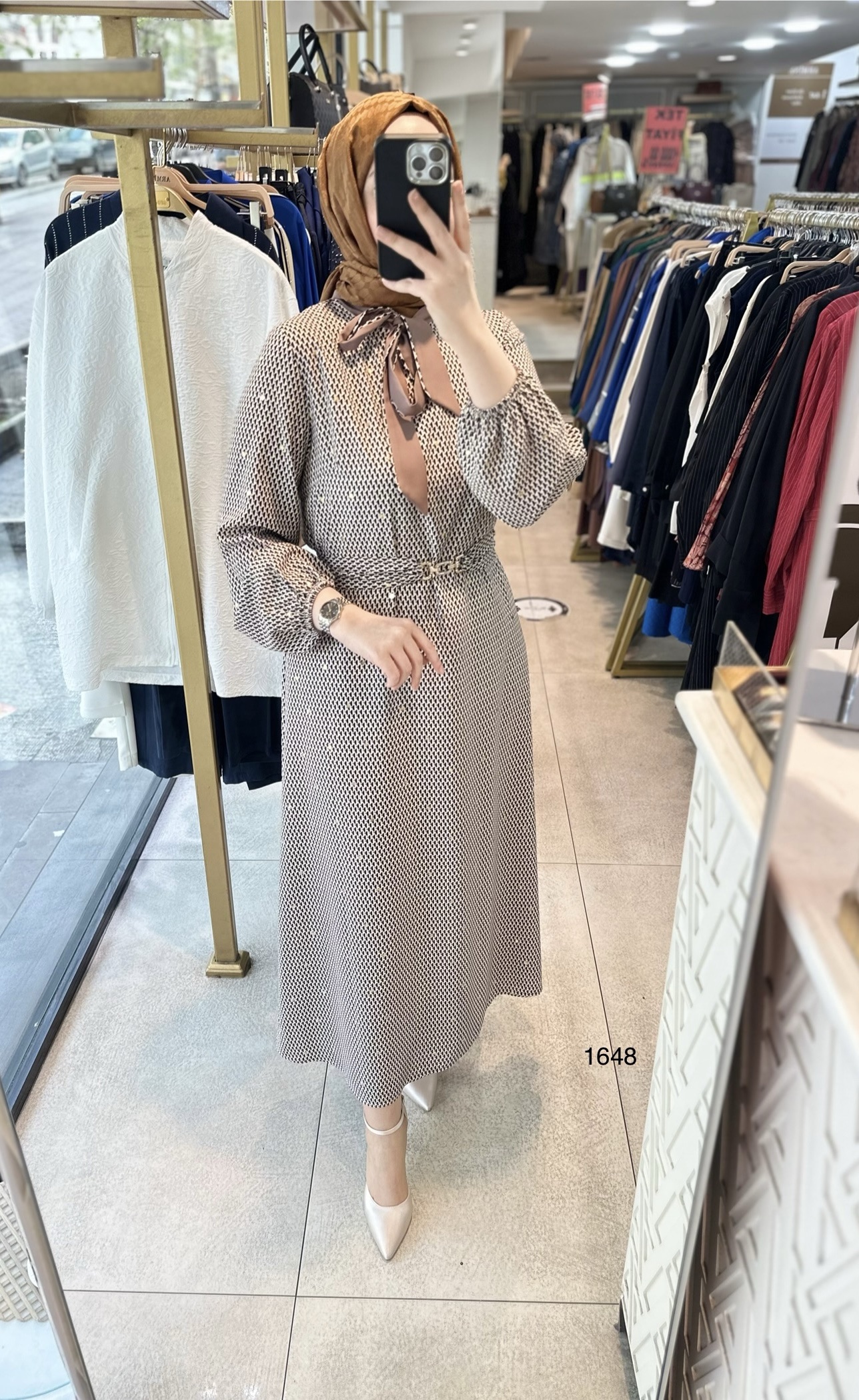 ORHAN 1648 DESENLİ ELBİSE