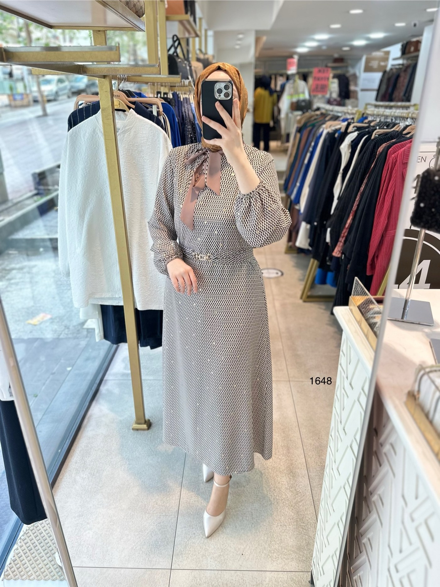 ORHAN 1648 DESENLİ ELBİSE