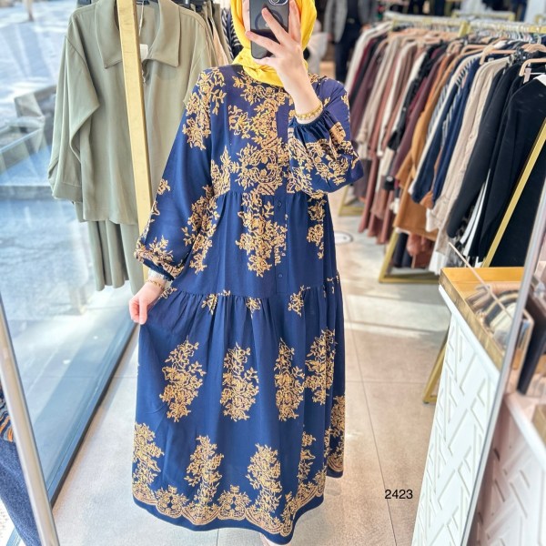 2423 DESENLİ ELBİSE - Görsel 2