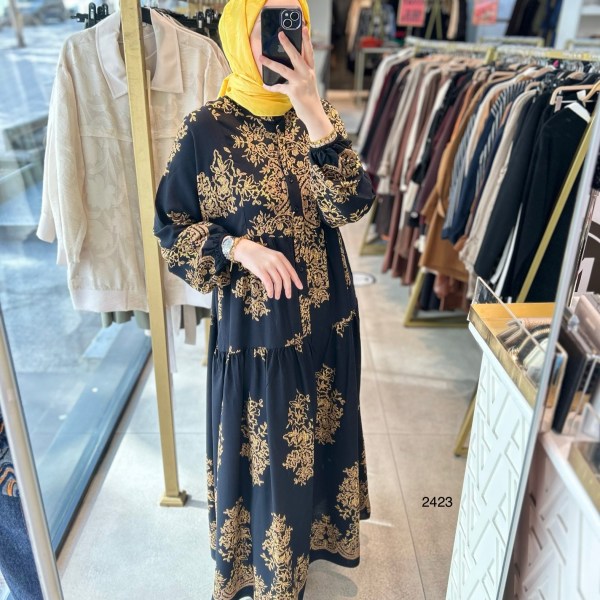 2423 DESENLİ ELBİSE - Görsel 3