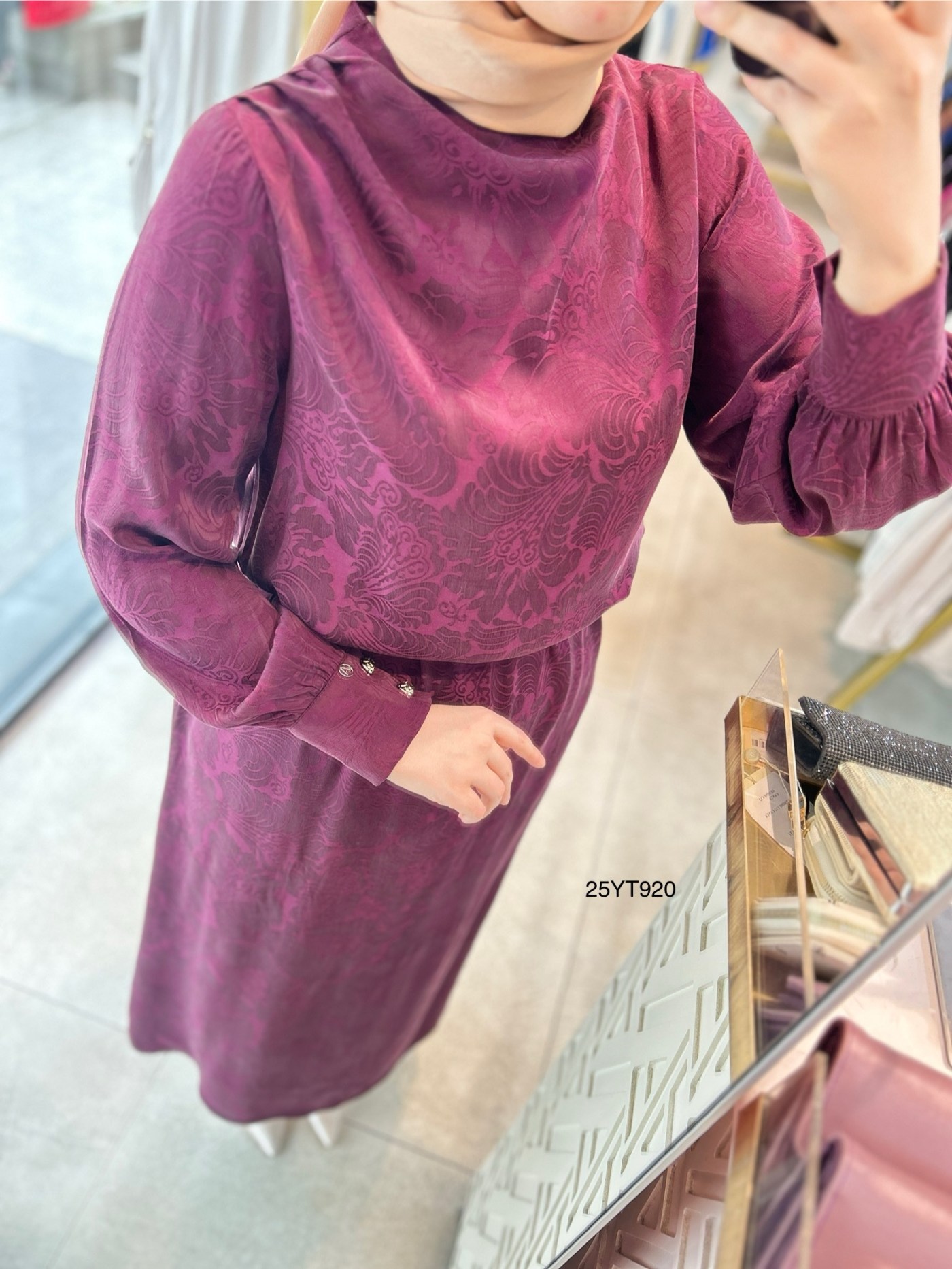 ARMİNE TREND Beli Kuşaklı Dijital Baskılı Elbise-25YT920