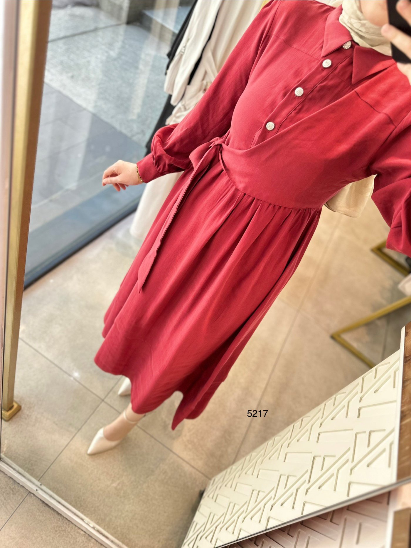 5217 Bağlama Detaylı Elbise