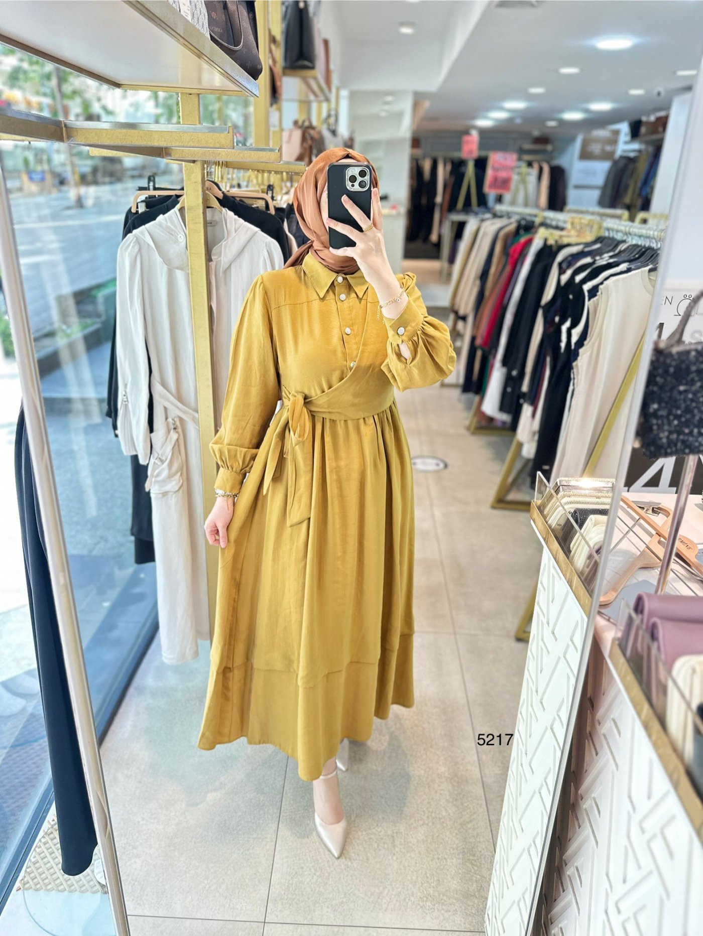 5217 Bağlama Detaylı Elbise