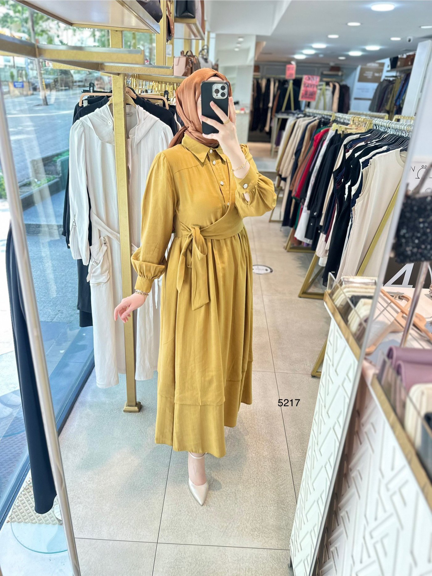 5217 Bağlama Detaylı Elbise