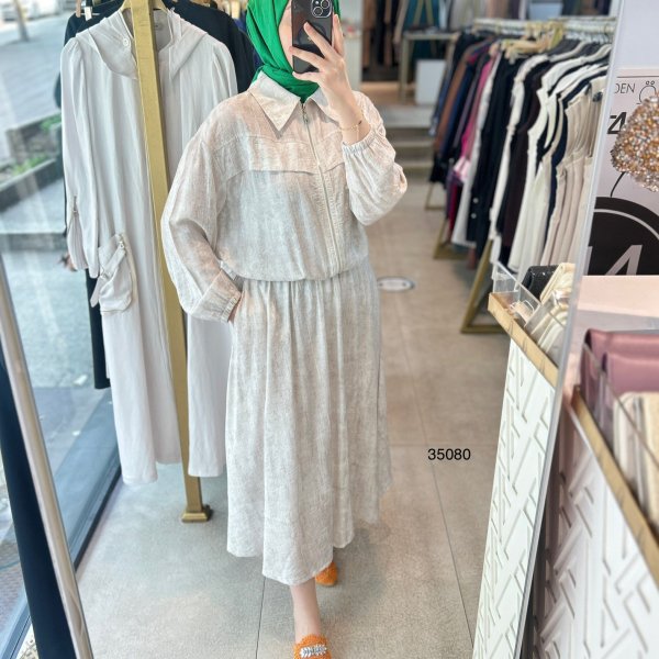 35080 Bel Büzgülü Etekli Takım - Görsel 1