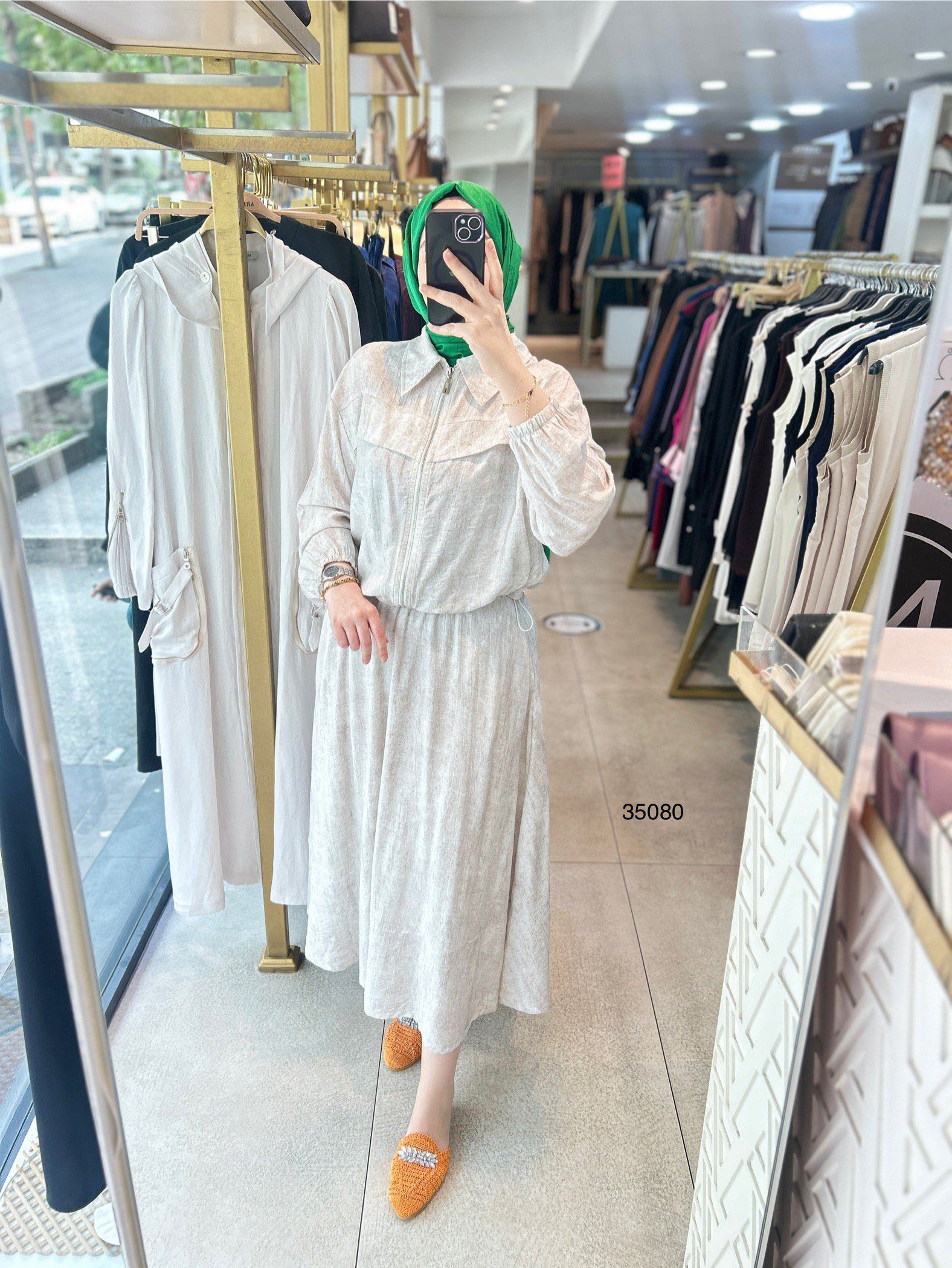 35080 Bel Büzgülü Etekli Takım - Görsel 2