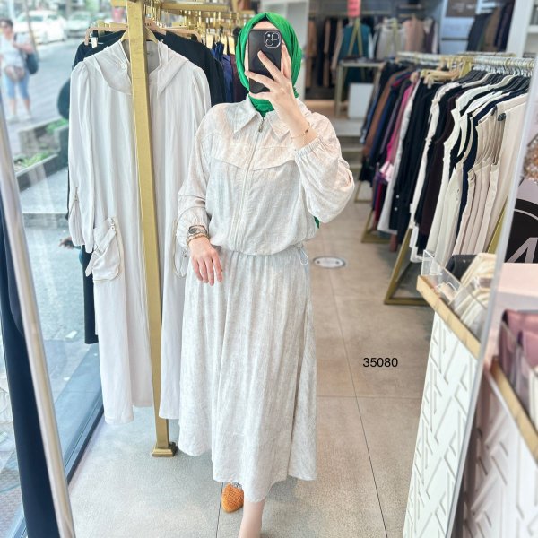 35080 Bel Büzgülü Etekli Takım - Görsel 5