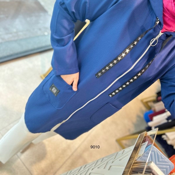 9010 Cepli Fermuarlı Spor Kap - Görsel 5