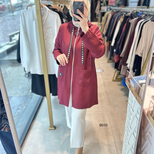 9010 Cepli Fermuarlı Spor Kap - Görsel 2