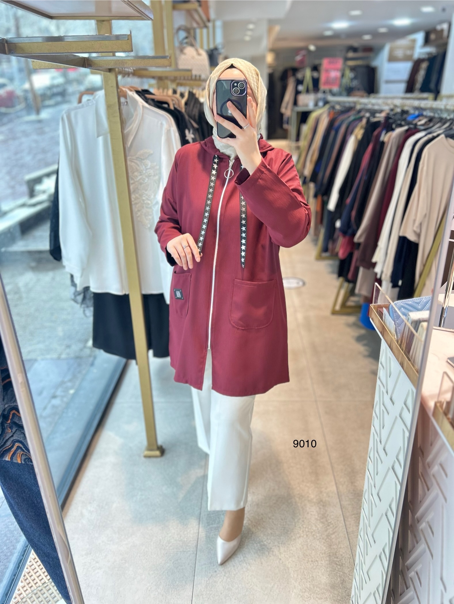 9010 Cepli Fermuarlı Spor Kap - Görsel 2