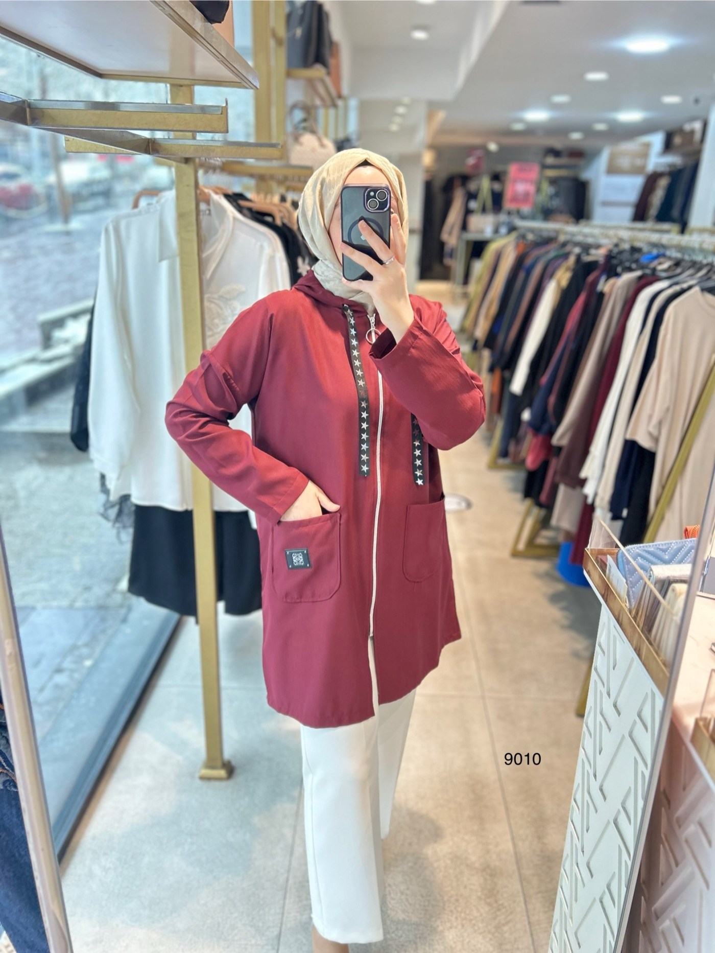 9010 Cepli Fermuarlı Spor Kap