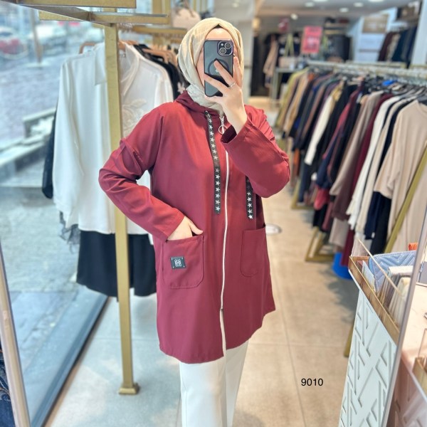 9010 Cepli Fermuarlı Spor Kap - Görsel 1