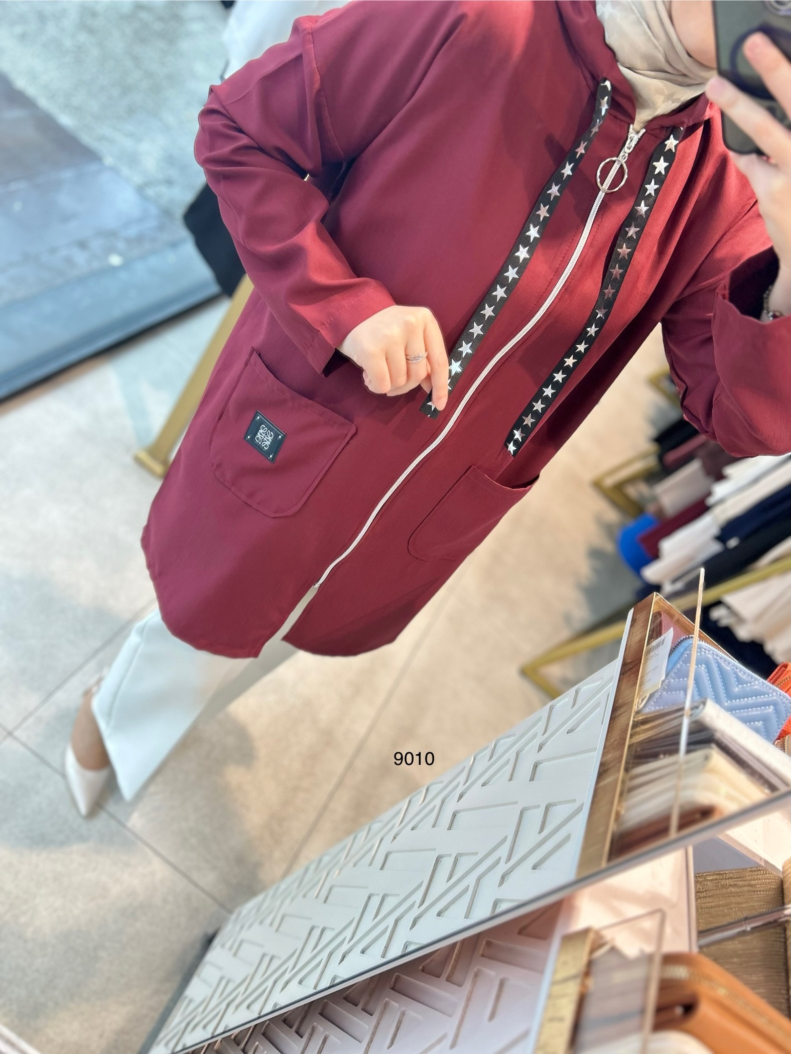 9010 Cepli Fermuarlı Spor Kap - Görsel 4