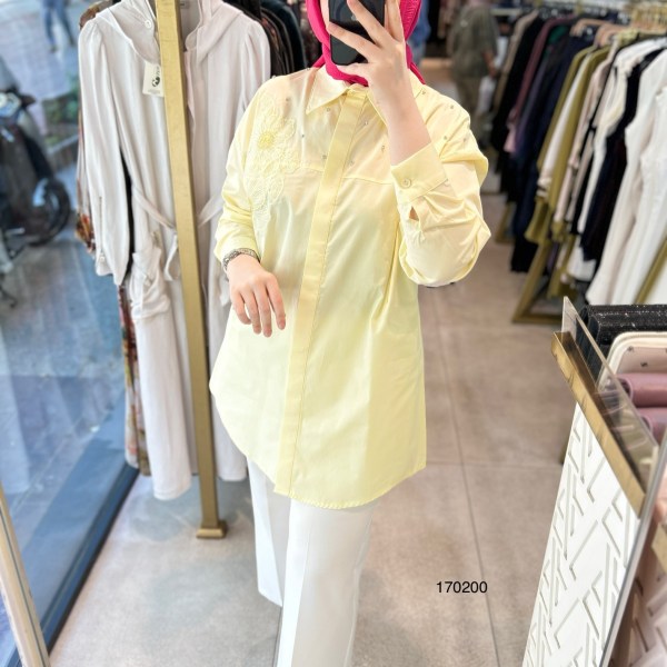 170200 ÇİÇEK DETAYLI TAŞ
İŞLEMELİ GÖMLEK - Görsel 1