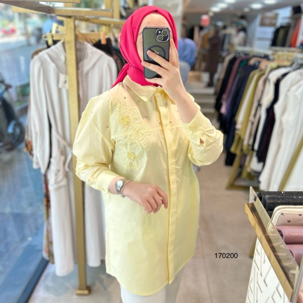 170200 ÇİÇEK DETAYLI TAŞ
İŞLEMELİ GÖMLEK - Görsel 2